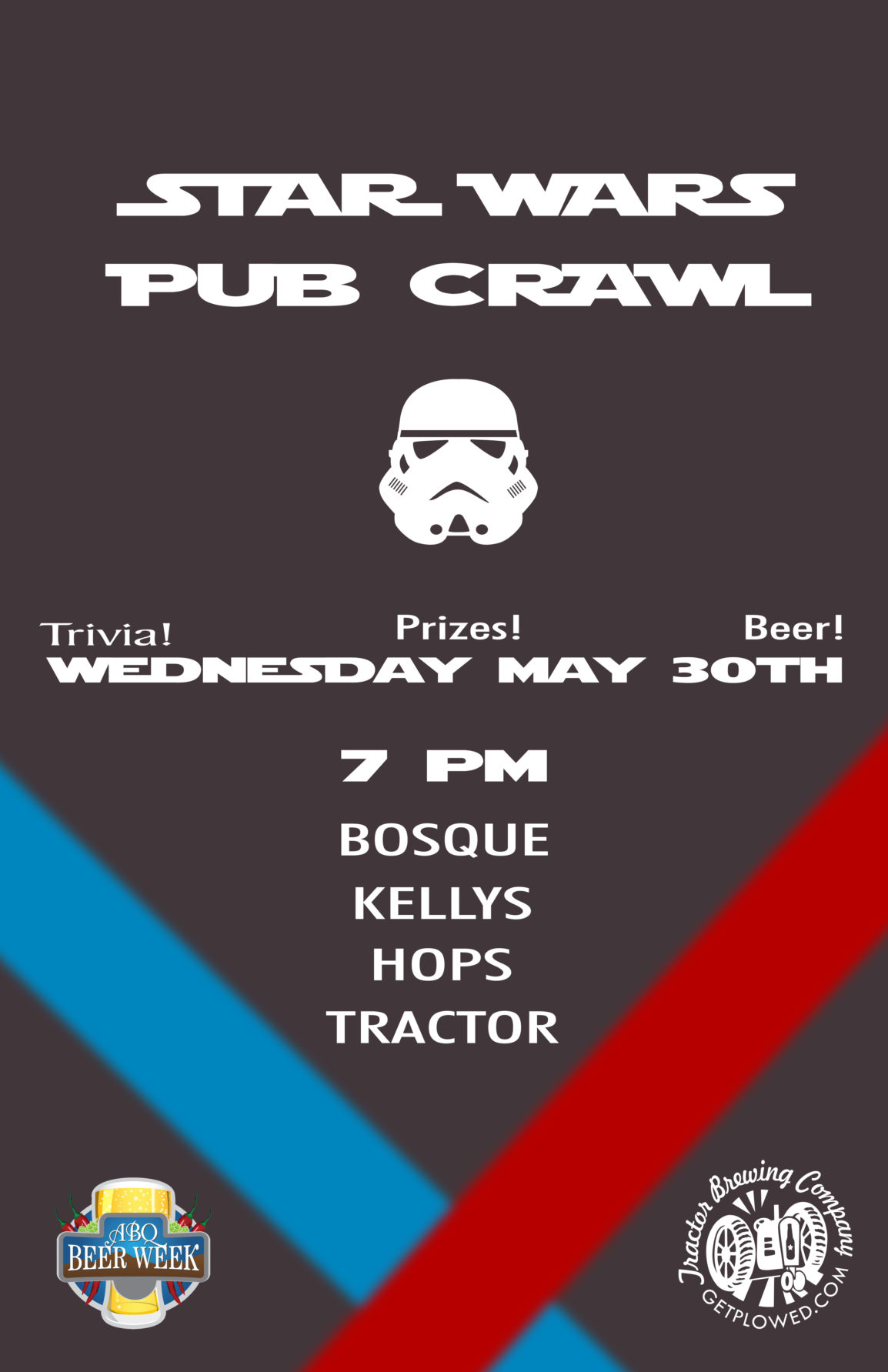 Star Wars Pub Crawl - Tractor Brewing Company