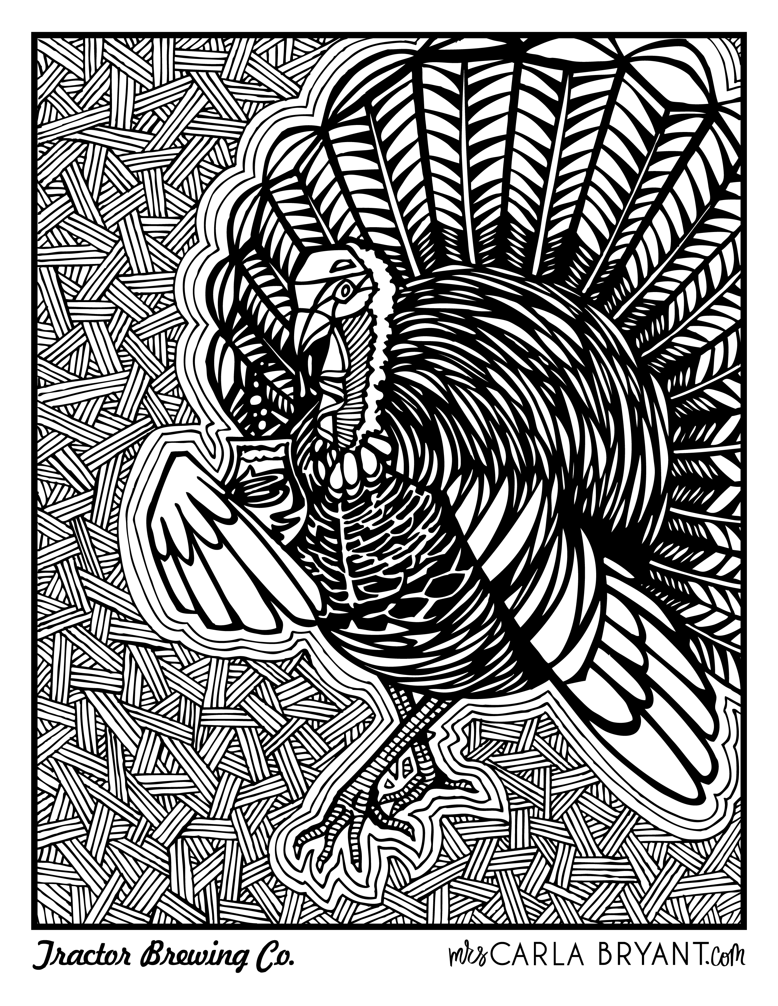 Thanksgiving Adult Coloring Night Tractor Brewing Company