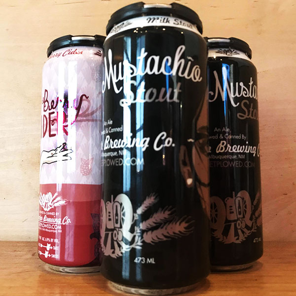 Four Pack Cans with Milk Stout and berry cider