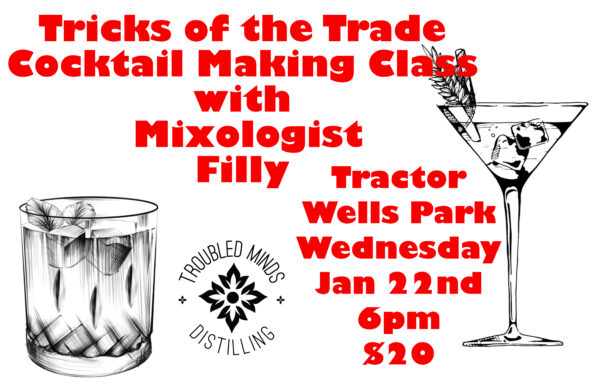 Tricks of the Trade Cocktail Making Class with Filly